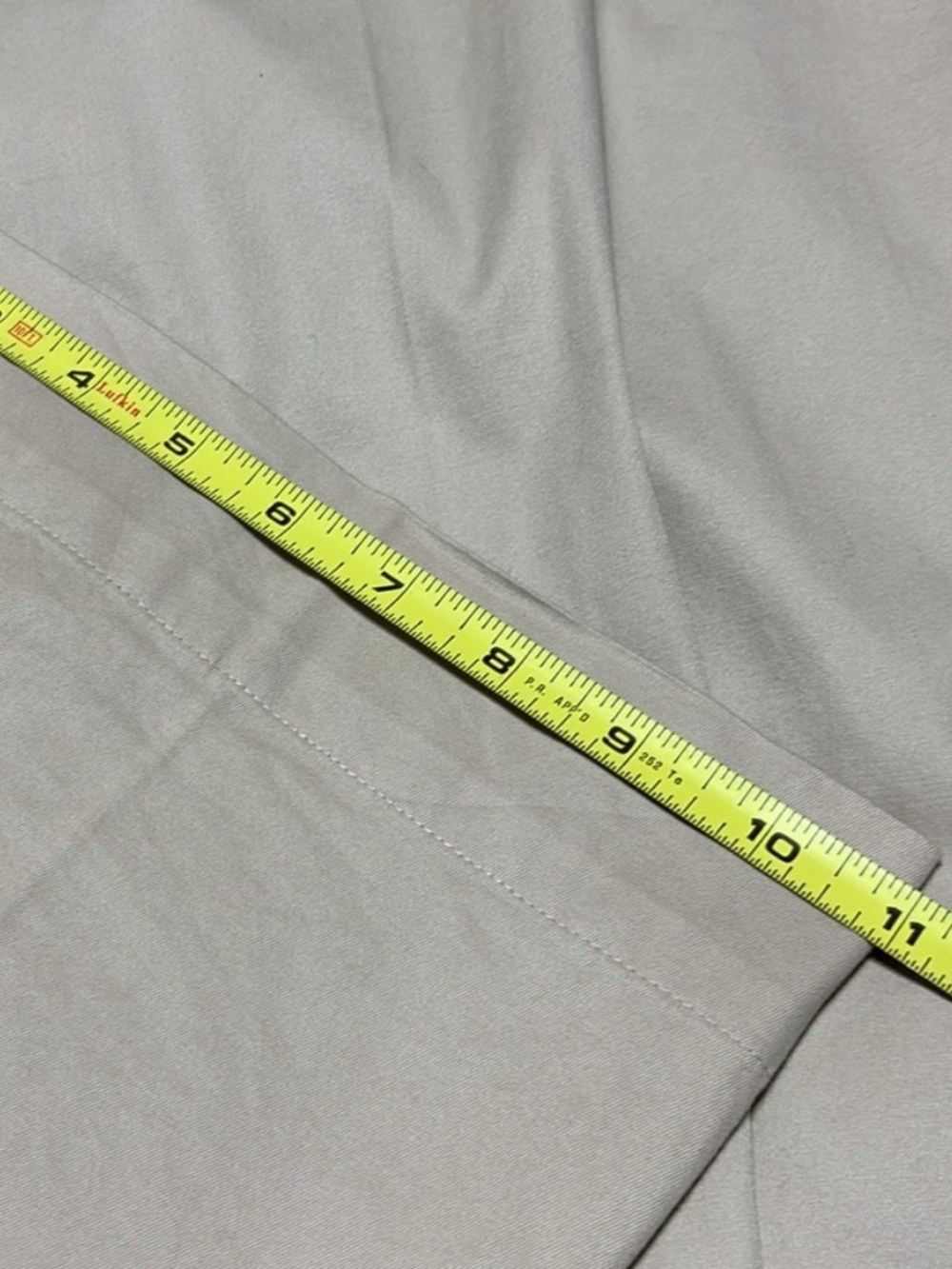 Talbots Heritage Size 10 Beige High Rise Sailor Button Wide Leg Pants - Picture 7 of 10